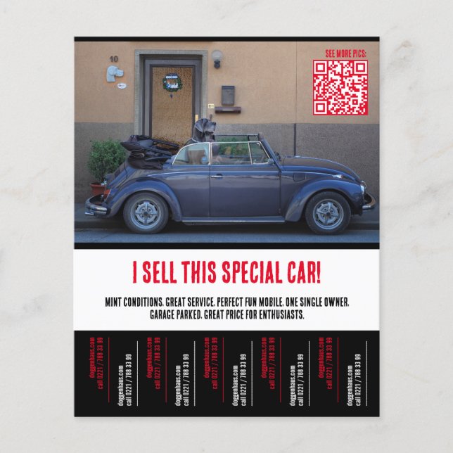 Ripp of Tears Auto Verkauf  Flyer (Vorne)