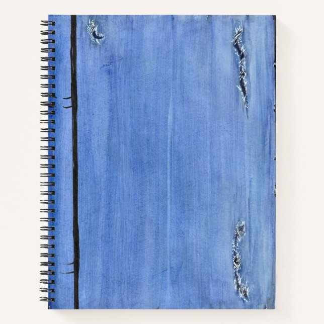Ripped Denim Spiral Notebook Notizbuch (Vorderseite)