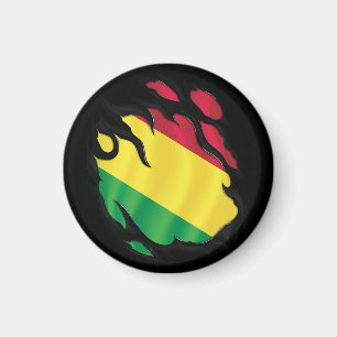 Ripped Flag Bolivien Magnet