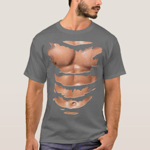 Ripped Muscle Funny Halloween Costume T-Shirt