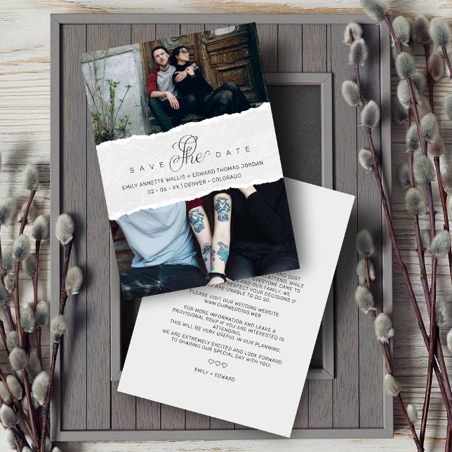 Ripped Paper Effect Wedding Custom Photo Script (Von Creator hochgeladen)