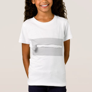 Ripped Paper Sample 3D Funny Trick Girl T-Shirt