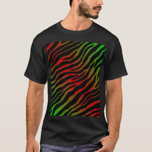 Ripped SpaceTime Stripes - grün/rot T-Shirt