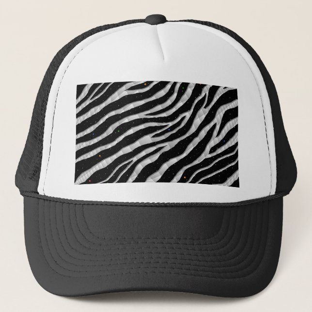Ripped SpaceTime Stripes - White Truckerkappe (Vorderseite)
