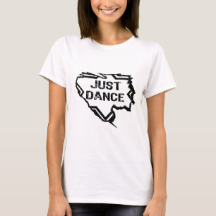 Ripped Star - Just Dance - Black T-Shirt