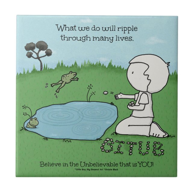 Rippeleffekt Fliese (Vorderseite)