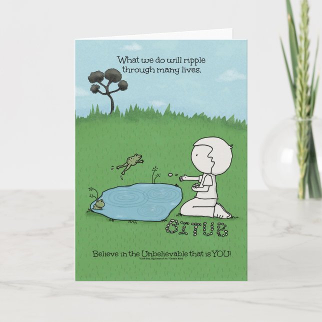 Rippeleffekt Karte (Vorderseite)