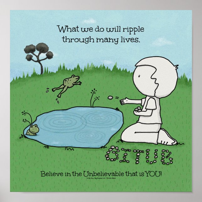 Rippeleffekt Poster (Vorne)