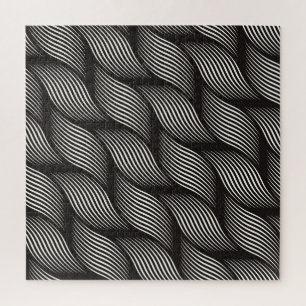 Rippelmuster, trendige Vintage Textur. Puzzle
