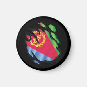 Rippenflagge Eritrea Magnet