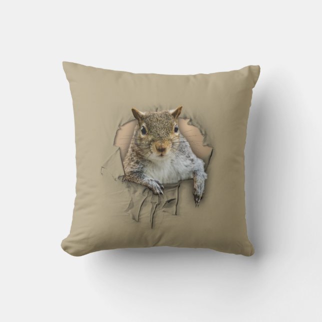 Rippenkichhörnchen Kissen (Vorderseite)