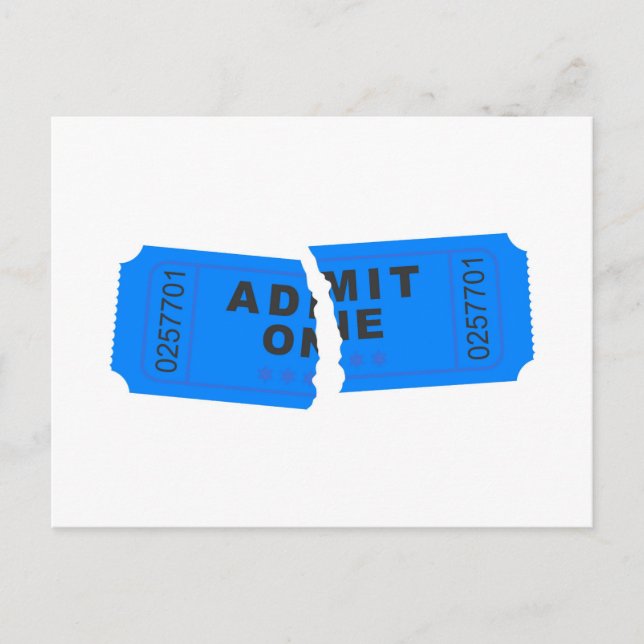 Rippenticket Postkarte (Vorderseite)