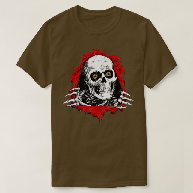 Ripper-gequälte Trimischung T-Shirt (Design vorne)