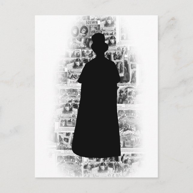Ripper Silhouette.png Postkarte (Vorderseite)
