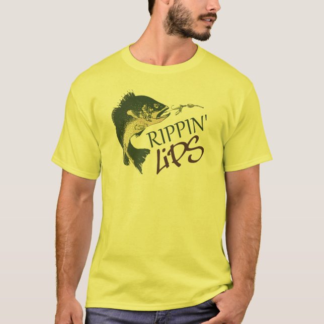Rippin Lippen, die T - Shirt fischen (Vorderseite)