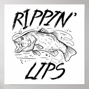 Rippin Lips Angelischer Fischerei-Gag Poster