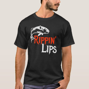 Rippin Lips Fischerei Fischer Angler Bass Walleye T-Shirt
