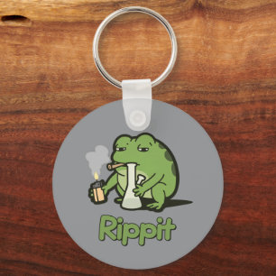 Rippit Lustiger Frosch Stoner-Geschenk, Stoner-Mäd Schlüsselanhänger