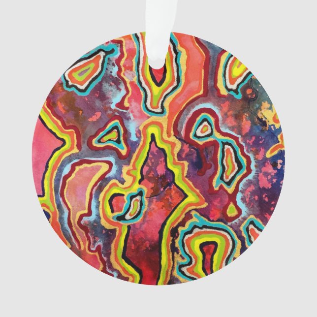 Ripple Acrylschmuck Ornament (Vorderseite)