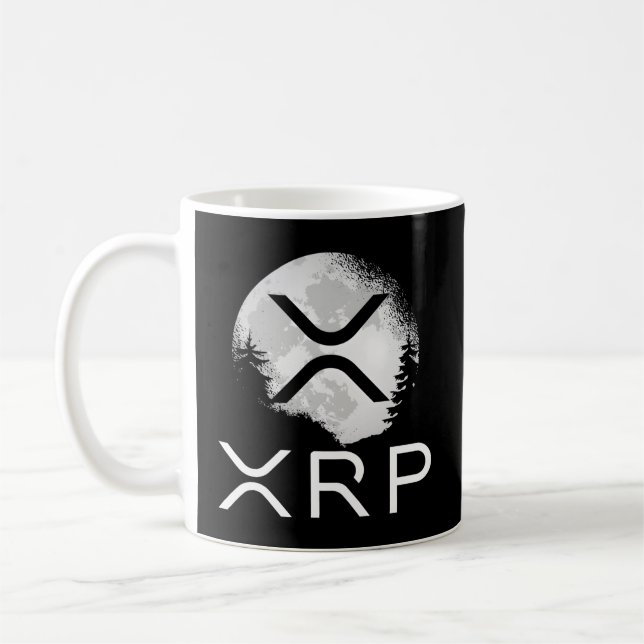 Ripple Coin Xrp Ledger Moon Kryptowährung Bull Ma Kaffeetasse (Links)
