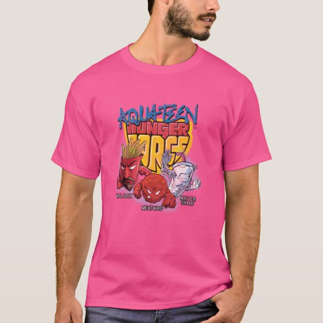 Ripple Junction x Aqua Teen Hungerfestungen T-Shirt (Vorderseite)