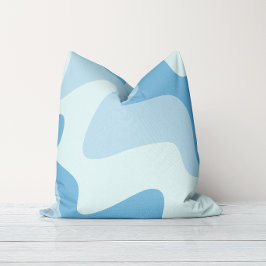 Ripple Rhythm Blue Tones Throw Kissen