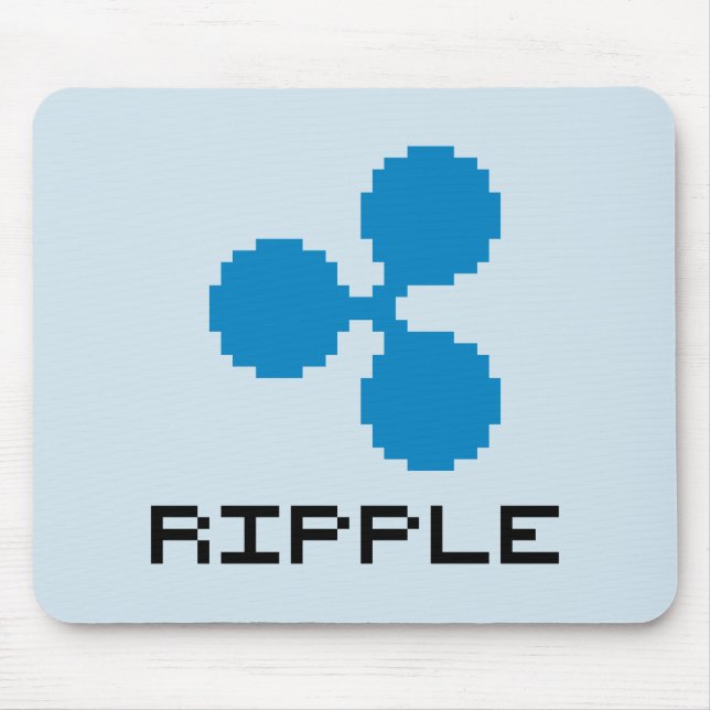 Ripple XRP 8-Bit-Logo | Mauspad (Vorne)