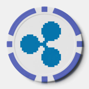 Ripple XRP 8-Bit-Logo Poker Chips