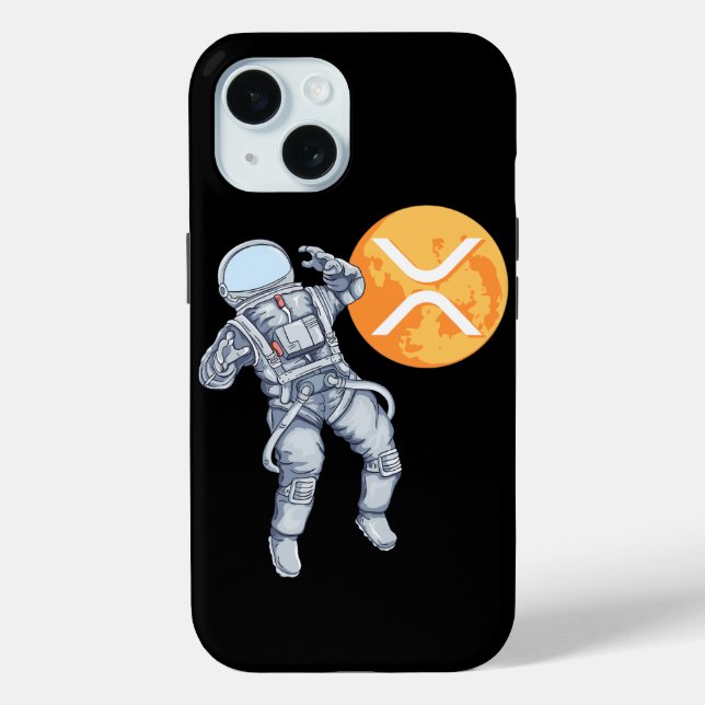Ripple XRP Kryptowährung - Crypto Astronaut Case-Mate iPhone Hülle (Rückseite)