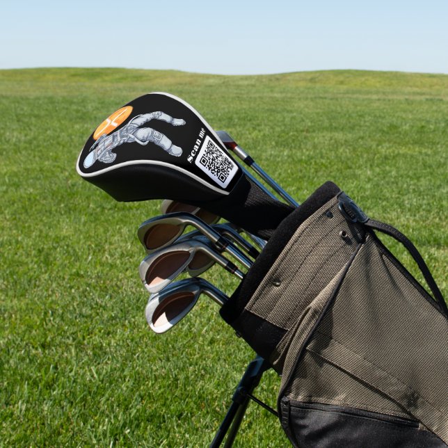 Ripple XRP Kryptowährung - Qr-Code Golf Headcover (In SItu)