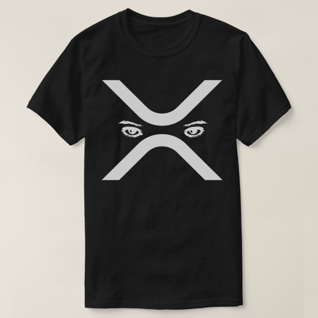 Ripple XRP mit Augen Tshirt (Design vorne)