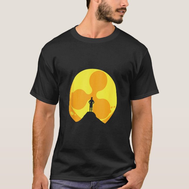 Ripple Xrp Moon Kryptowährungs-Blockchain Händler  T-Shirt (Vorderseite)