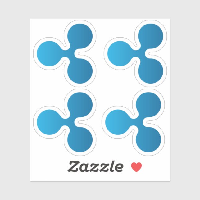 Ripple XRP-Sticker Aufkleber (Blatt)