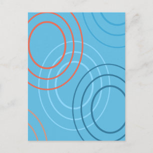 Ripples abstraktes Design Postkarte