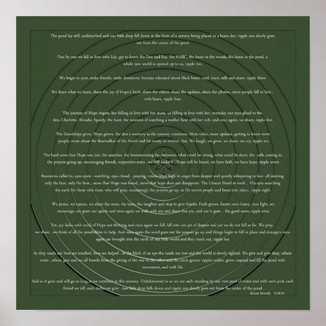 Ripples - Denise Beverly Poster (Vorne)