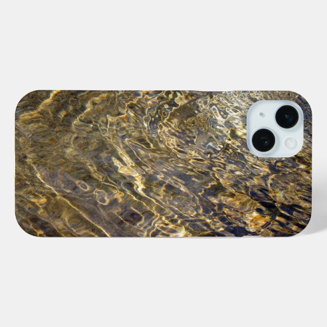 Rippling-Gold-Wasser-Abstrakt Case-Mate iPhone Hülle (Rückseite (Horizontal))