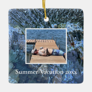 Rippling-See Ozean Unterwasser Stone Muster Keramikornament