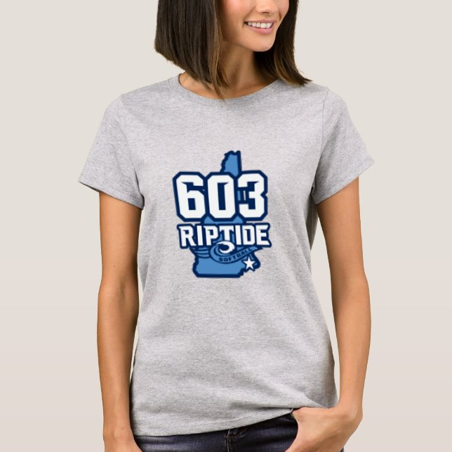 Riptide-T - Shirt 603, Frauen mit Name und Nummer (Vorderseite)