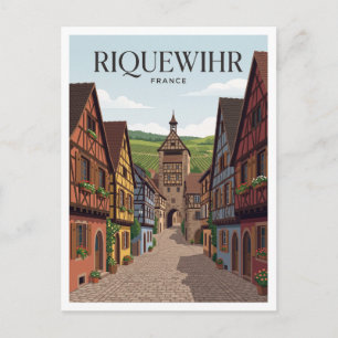 Riquewihr, Elsass, Frankreich Postkarte