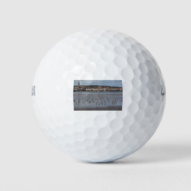 Ris Beach in Douarnenez Golfball (Vorderseite)