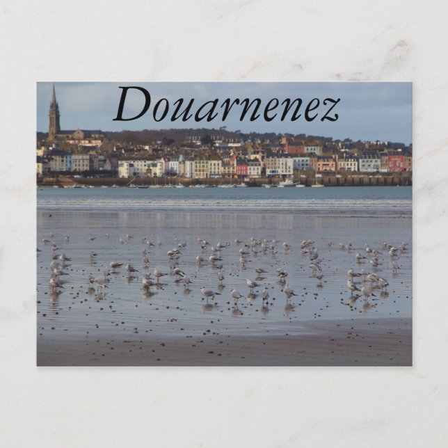 Ris Beach in Douarnenez Postkarte (Vorderseite)
