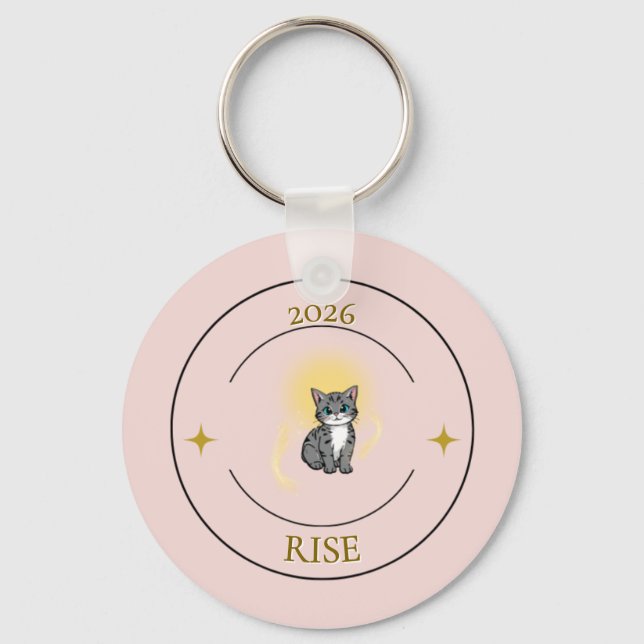 Rise 2026 Kitten Keychain Schlüsselanhänger (Vorderseite)