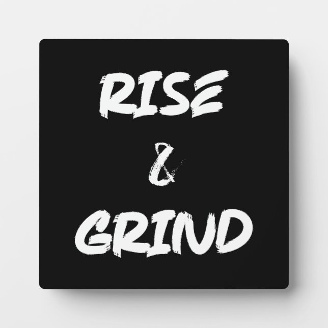 Rise and Grind - Gym, Hustle, Erfolg Fotoplatte (Vorderseite)