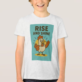 Rise and Shine Happy Chicken Tri-Blend Shirt