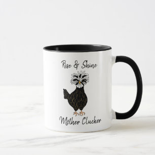 Rise and Shine Mother Clucker Funny Chicken Spaß Tasse