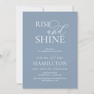 Rise and Shine, Post Hochzeit Brunch Celebration Einladung