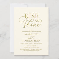 Rise and Shine, Post Hochzeit Brunch Celebration