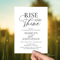 Rise and Shine, Post Hochzeit Brunch Celebration