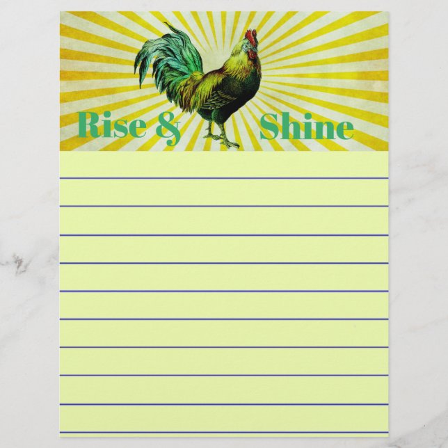 Rise and Shine Stationery (Vorderseite)