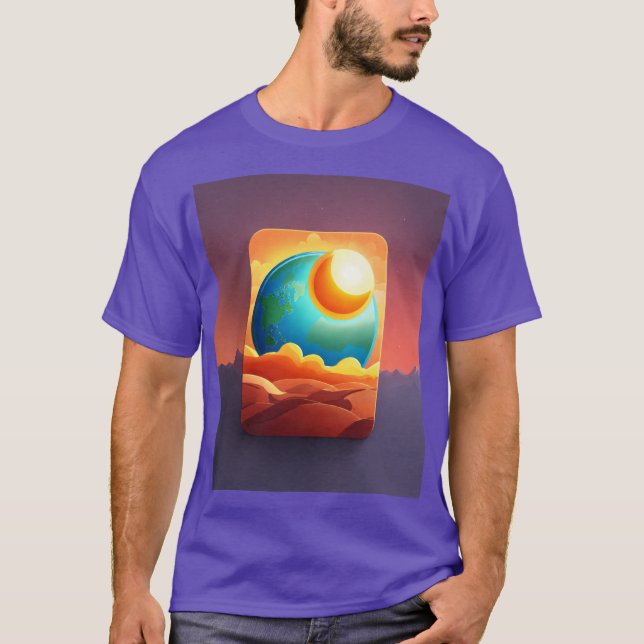 Rise and Shine: T - Shirt der Männer mit Sunrise C (Vorderseite)